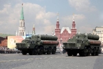 Xe tăng, tên lửa Nga dàn hàng tập luyện cho Duyệt binh Chiến thắng