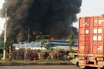 Hải Phòng: Đang cháy lớn tại công ty pha chế xăng dầu và chứa đồ nhựa