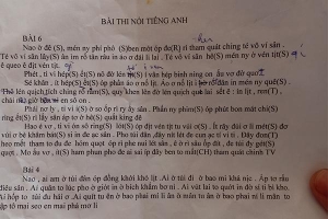 'Hack não' dân mạng với cách đọc phiên âm 'lạ' từ Tiếng Anh sang Tiếng Việt trong bài thi nói của học sinh