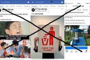 Lại xuất hiện trang facebook có nội dung bài trừ, bạo hành trẻ em