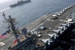 Tàu sân bay, máy bay ném bom Mỹ tập trận tấn công sát Iran
