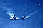 Hình ảnh sốc cho thấy tàu chiến Nga - Mỹ suýt đâm nhau trên biển