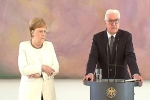 Video: Thủ tướng Đức Merkel lại run lẩy bẩy khi nghe Tổng thống phát biểu ​