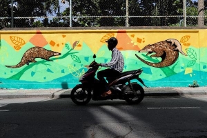 200 người vẽ tranh bảo vệ động vật hoang dã trên đường phố Sài Gòn