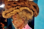 Dị nhân với mái tóc 1m8 không cắt, không gội suốt 40 năm vì tin đó là 'phước lành'