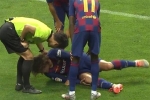 Griezmann chấn thương ngay trận ra mắt Barca