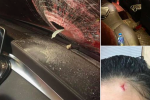 Truy tìm kẻ ném vỡ kính xe ôtô khiến 1 phụ nữ bị thương trên cao tốc Hà Nội - Thái Nguyên