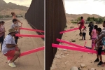 Chiếc bập bênh hồng ở biên giới Mỹ - Mexico gây sốt
