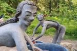 Những bức tượng phát ra âm thanh kỳ quái ở công viên Phần Lan