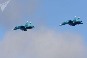 Hai tiêm kích Su-34 của Nga va chạm trên không