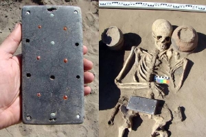Phát hiện 'iPhone' niên đại 2.137 năm trong lăng mộ của thiếu phụ