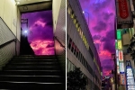 Trước giờ siêu bão Hagibis đổ bộ, xôn xao loạt hình ảnh bầu trời Nhật Bản bất ngờ chuyển sang màu tím kì lạ