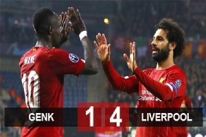 Genk 1-4 Liverpool: Hàng công bùng nổ, Liverpool thắng to trên đất Bỉ
