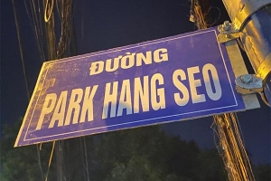 Gỡ biển 'Đường Park Hang Seo'