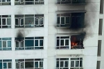 Cháy tầng 12 chung cư Hoàng Anh Goldhouse, nhiều người tháo chạy