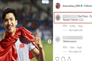 Đăng ảnh ăn mừng chiến thắng trên Instagram, Đoàn Văn Hậu bị cổ động viên Indonesia tràn vào bình luận miệt thị, xúc phạm nặng nề