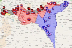 Nga 'hất cẳng' Mỹ, kiểm soát hàng ngàn km2 lãnh thổ Syria