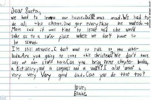 Cậu bé 7 tuổi viết thư xin ông già Noel 'một ông bố tốt'