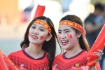 Những bóng hồng xinh đẹp xuất hiện ở trận U23 Việt Nam 0-0 U23 UAE