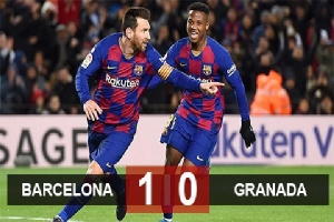 Barca 1-0 Granada: Blaugrana trở lại ngôi đầu