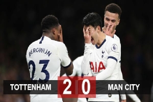 Tottenham 2-0 Man City: Tottenham giúp Liverpool tiến gần tới ngôi vô địch