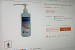 'Loạn giá' xịt rửa tay khô quảng cáo hàng xách tay tràn lan trên mạng