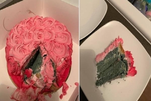Mua bánh sinh nhật cho con gái, bà mẹ kinh hãi phát hiện toàn bộ phần bên trong bị mốc xanh