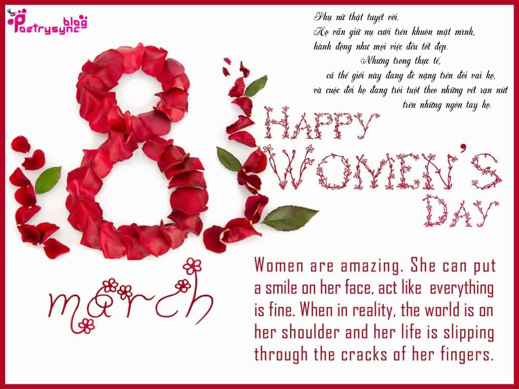 8/3 là ngày để mọi người thể hiện lòng biết ơn với những người phụ nữ bên cạnh mình.
