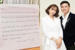 Sau scandal ly hôn, Lưu Hương Giang hạnh phúc khoe được Hồ Hoài Anh tặng chiếc nhẫn siêu bự kèm bức thư viết tay vô cùng ngọt ngào