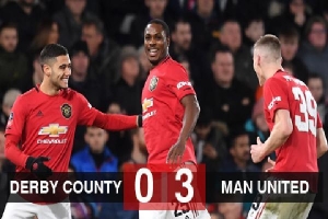 Kết quả Derby County 0-3 M.U: Ighalo lập cú đúp, M.U đại thắng đội bóng của Rooney
