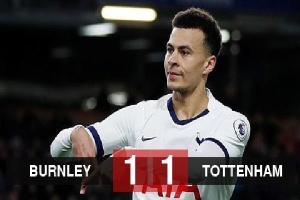 Kết quả Burnley 1-1 Tottenham: Hòa may mắn, Tottenham vẫn chưa thắng ở 5 trận gần nhất