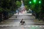 Hình ảnh đường phố Hà Nội vắng lặng trong ngày thứ 5 thực hiện cách ly xã hội