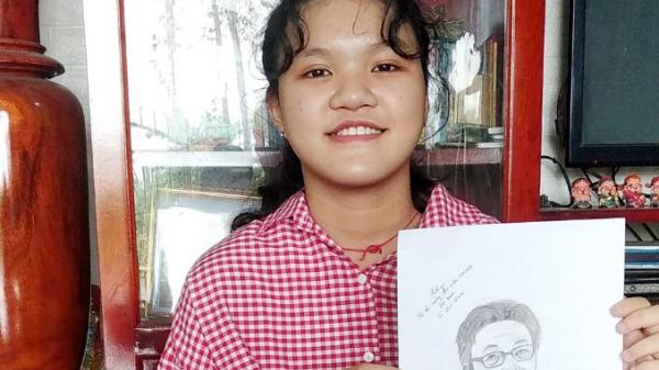 Học sinh Trường THPT Chu Văn An vẽ chân dung tặng Phó Thủ ...
