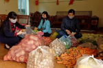 Nông dân Sơn Tây ủng hộ thực phẩm cho tuyến đầu chống dịch