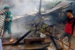 Chập điện cháy rụi căn nhà, 2 trẻ nhỏ thoát chết
