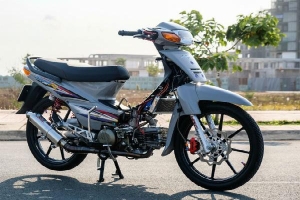 Honda Wave nâng cấp thành xe côn tay và động cơ 190 cc tại Vĩnh Long