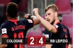 Kết quả Cologne 2-4 RB Leipzig: Werner nổ súng, RB Leipzig đòi lại vị trí thứ 3
