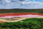 Hồ nước hơn 50 nghìn tuổi bỗng dưng đổi màu hồng