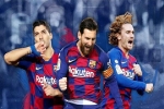 Chờ đợi sự trở lại của 'bộ ba đứt gãy' Messi-Suarez-Griezmann