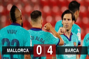 Kết quả Mallorca 0-4 Barcelona: Messi tỏa sáng rực rỡ, Barca tạo cách biệt lớn với Real