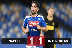 Napoli 1-1 Inter: Napoli hẹn Juventus ở chung kết