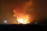Thái Nguyên: Cháy tại khu doanh trại quân đội, cột khói bốc cao hàng chục mét