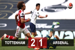 Kết quả Tottenham 2-1 Arsenal: Pháo thủ thêm một lần chết vì hàng thủ