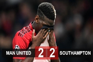 Kết quả M.U 2-2 Southampton: M.U lỡ cơ hội đánh chiếm vị trí thứ 3 của Chelsea đúng phút chót