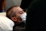 Bệnh nhân 91 phải thở oxy, dùng thuốc giảm đau trên chuyến bay về nước