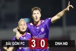 Kết quả Sài Gòn FC 3-0 DNH Nam Định: 10 trận bất bại và đứng đầu bảng
