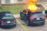 Cô gái tưới xăng, đốt xe của bạn trai cũ để trả thù