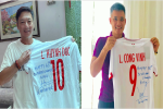 Hai huyền thoại Việt Nam tặng quà 'Vua bóng đá' thế giới nhân dịp đặc biệt