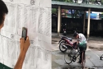 Người cha già đạp xe đến trường xem điểm thi cho con, xúc động hơn cả là cảnh dùng chiếc điện thoại cũ chụp lại điểm