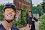 Xuân Trường đạp xe vượt 130km từ Hà Nội về Tuyên Quang